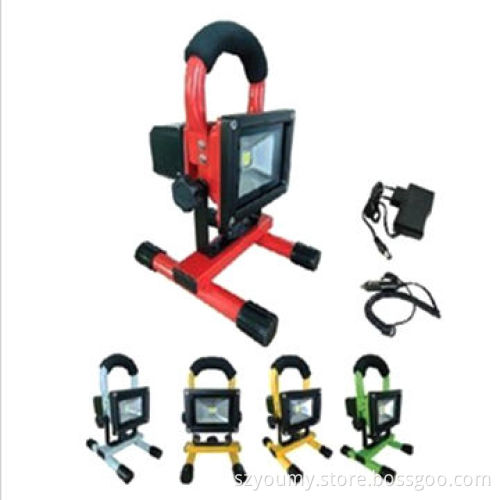 Rechargeable 20W LED frame portable hiking lamp, 4,400mAh, available in white